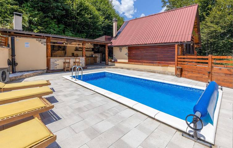 Chalet für 6 Personen, mit Terrasse und Ausblick sowie Pool in Kroatien - 3