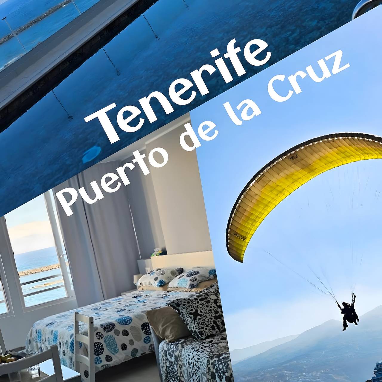 Estudio entero, Estudio Vacacional 'Frente Océano' con Vista al Mar, Piscina Privada y Wi-Fi in Playa Martianez, Puerto de la Cruz