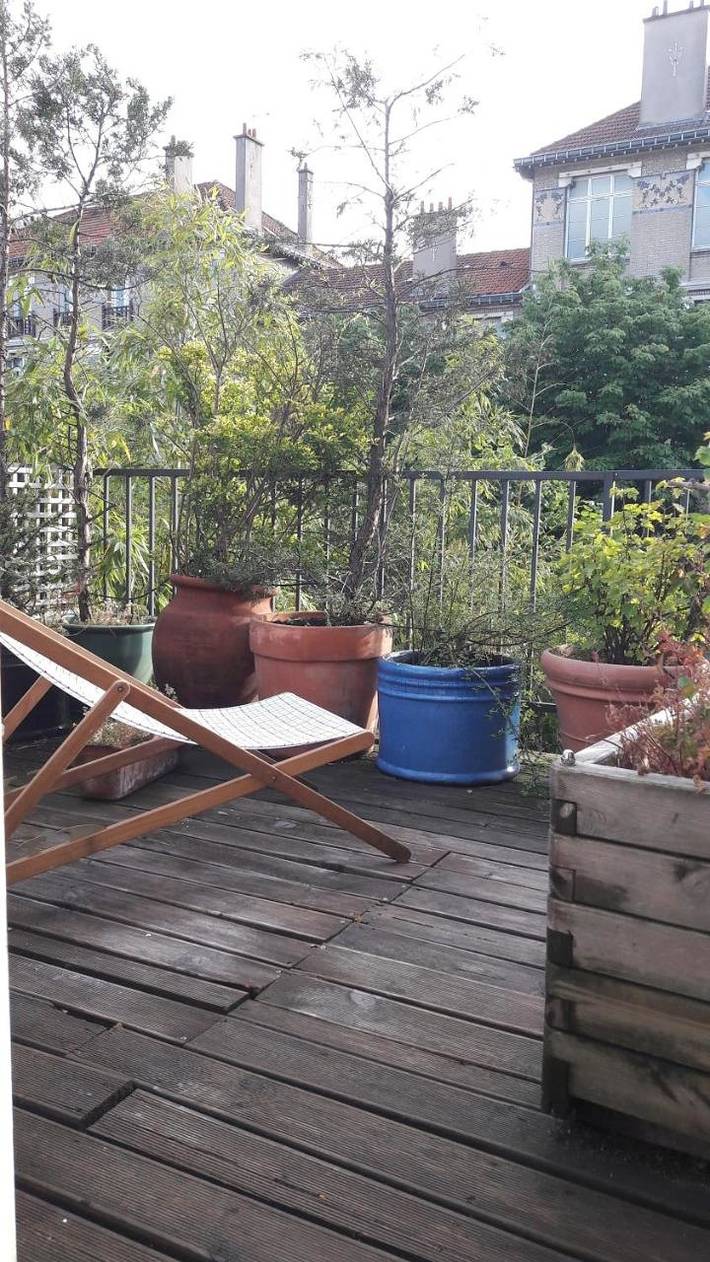 BnB für 2 Personen, mit Terrasse und Ausblick in Paris
