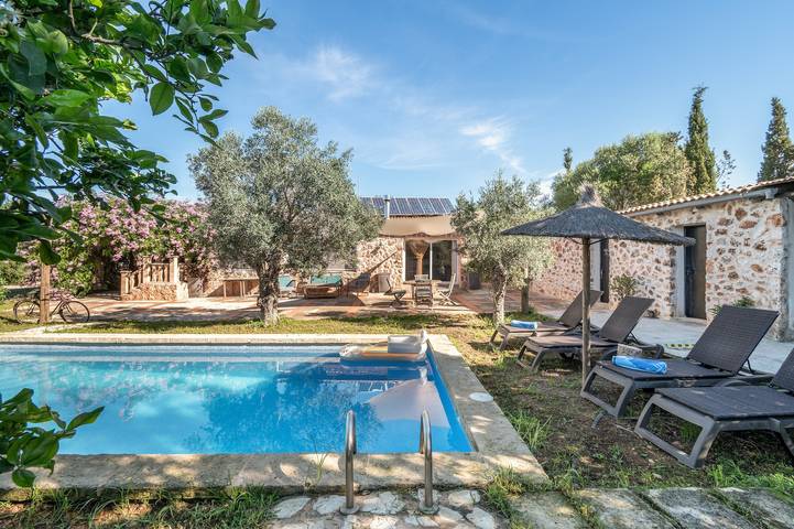 Ferienhaus 'Son Blau' mit privatem Pool und Bergblick in Llucmajor, Mallorca Süden