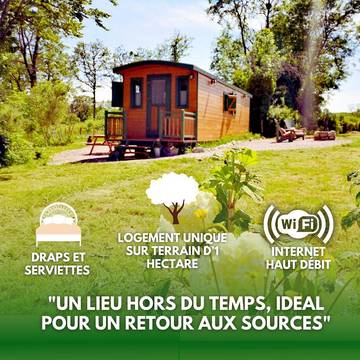 Maison de campagne pour 4 personnes, avec vue et jardin à Antully