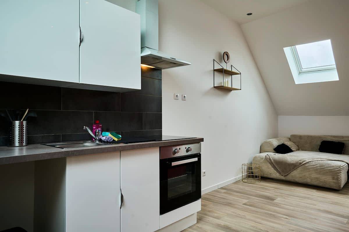 Ganze Wohnung, En déplacement 9, Dernier étage, wifi gratuit in Tourcoing, Lille und Umgebung