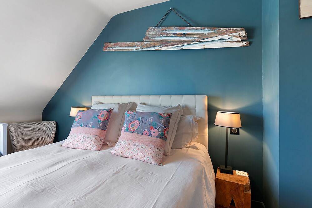 Chambre d’hôtes « Escale Sauzonnaise - L’Amer » avec vue mer, piscine partagée et Wi-Fi in Sauzon, Côte des Mégalithes