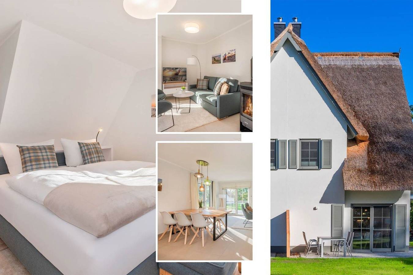 Stilvolles Ferienhaus im Fischerdorf mit Garten, 3 Etagen & Infrarotkabine im Grünen in Zirchow, Usedom