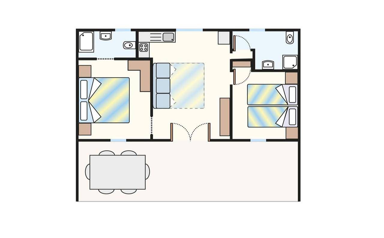 Ferienpark Rosapineta Bungalow B6K für 6 Personen in Rosolina Mare, Polesine