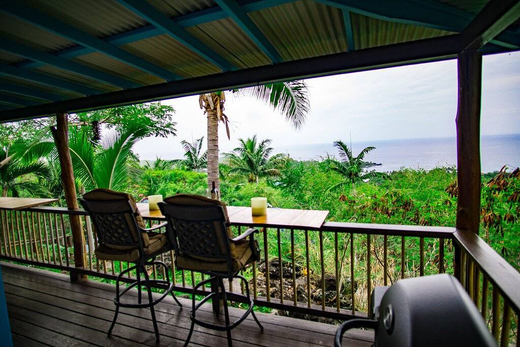 Cottage mit herrlichem Blick, Minuten zum Delphinschwimmen, sehr privat, erschwinglich in Napoopoo, Hōnaunau