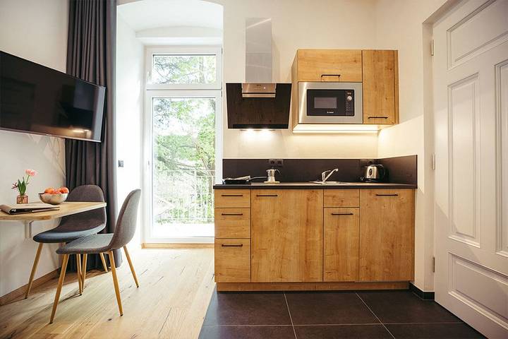 Studio für 2 Personen, mit Balkon und Garten in Algund - 4