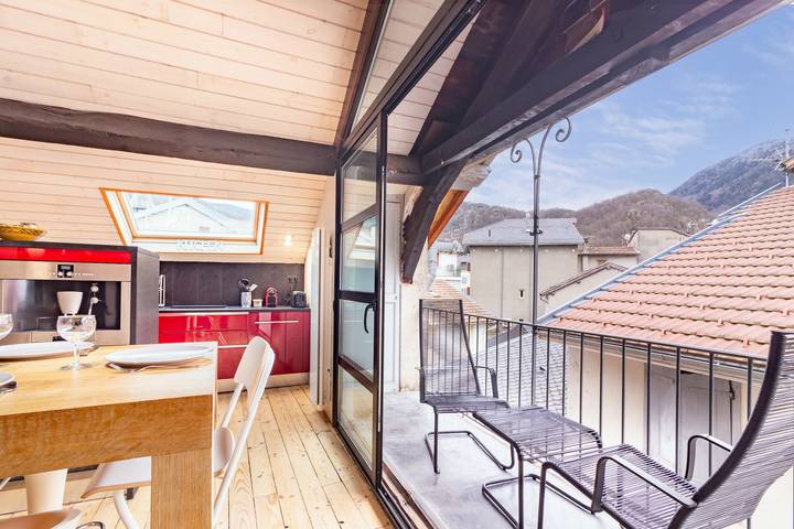 Gîte pour 8 personnes, avec balcon dans Chioula - 4