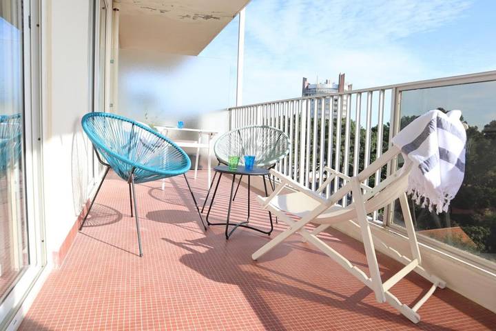 Gîte pour 4 personnes, avec balcon et vue dans Gare De La Baule Les Pins