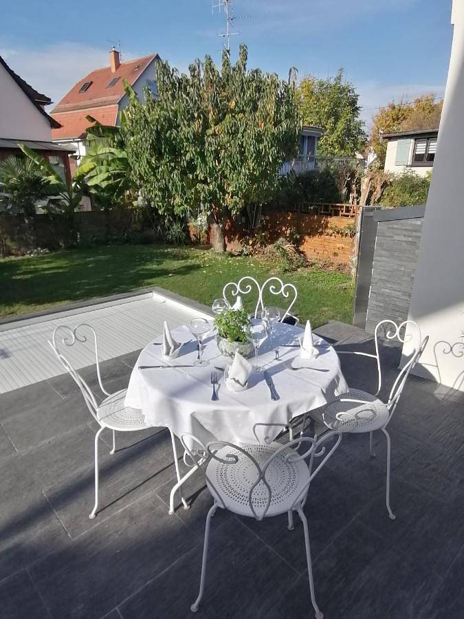 Chambre d’hôte pour 4 personnes, avec Terrasse et Jardin ainsi que Piscine et Vue à Strasbourg - 4