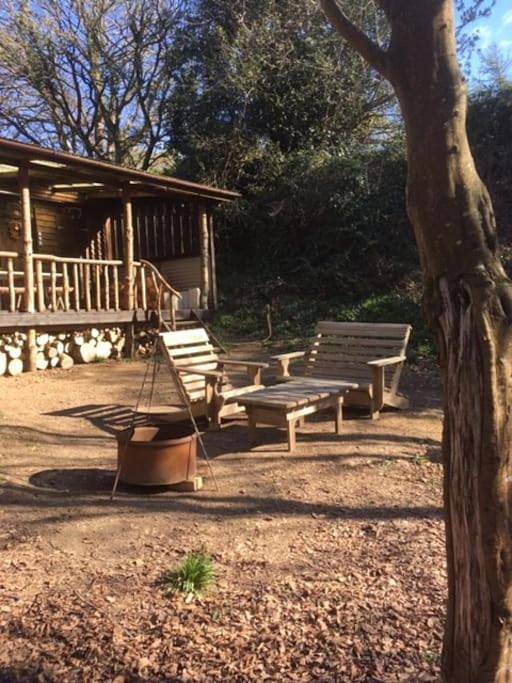 Glamping for 2 people, with Balcony and Garden as well as View in Croyde
