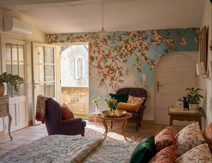 Chambre d’hôte pour 2 personnes, avec balcon ainsi que vue et jardin à Beaucaire