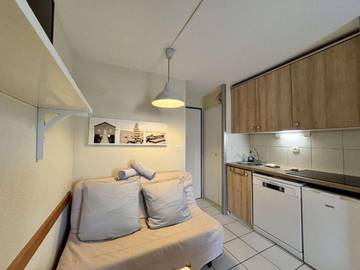 Gîte pour 4 personnes, avec piscine et balcon dans Plage du Fogeo