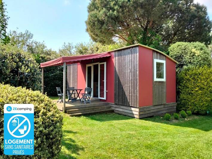 Mobil home pour 4 personnes, avec bassin pour enfant et sauna à Pouldreuzic