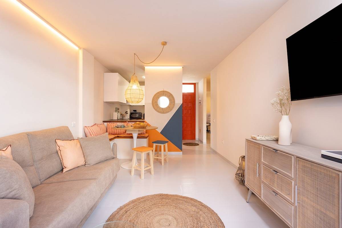 Ganze Wohnung, Ferienwohnung für 3 Personen mit Terrasse in Playa el Médano, Granadilla de Abona