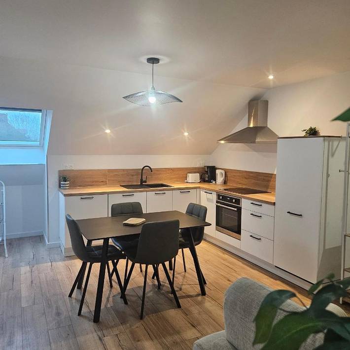 Gîte pour 4 personnes, avec piscine ainsi que jacuzzi et terrasse, animaux acceptés à La Chapelle-de-Brain