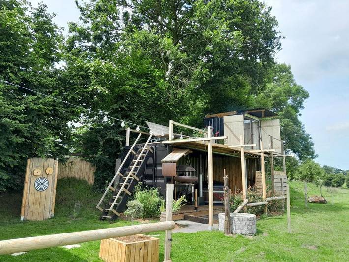 Tente pour 2 personnes, avec jardin et vue dans le Calvados - 2