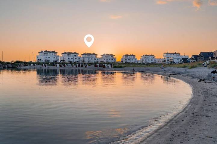 Strandhaus für 4 Personen, mit Garten und Balkon sowie Sauna, mit Haustier in Olpenitz