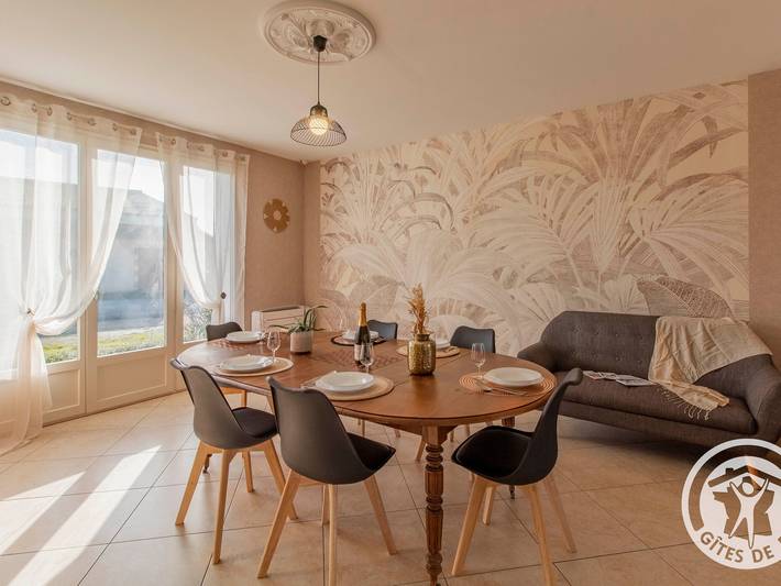 Gîte pour 6 personnes, avec jardin