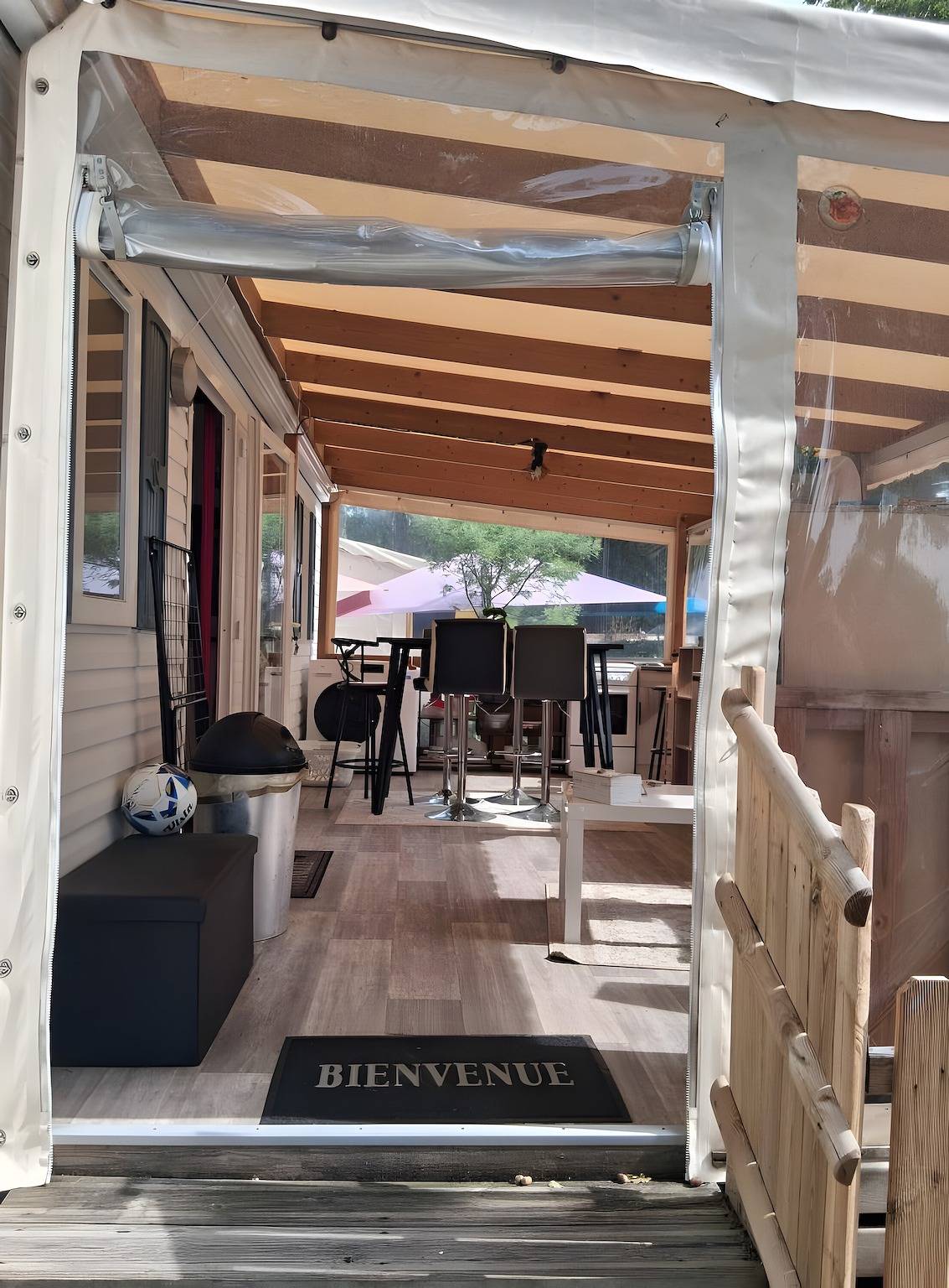 Casa móvil 'Mh 44 La Tremblade' con piscina compartida, terraza privada y aire acondicionado in La Tremblade, Côte de Beauté