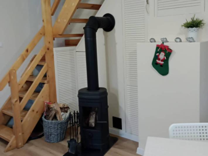 Ganzjähriges Ferienhaus mit Kamin, 3 Schlafzimmer in Kopalino, powiat wejherowski