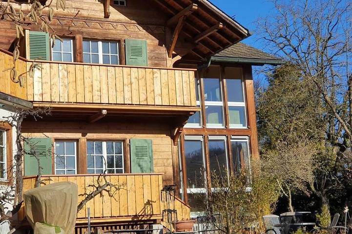 Ferienwohnung für 3 Personen, mit Balkon und Garten