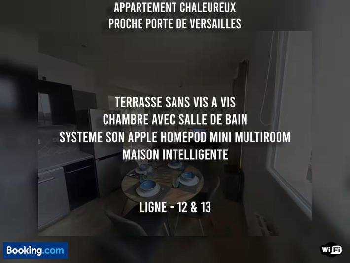 Gîte pour 2 personnes, avec terrasse et vue à Vanves