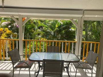 Gîte pour 3 personnes, avec terrasse à Sainte-Anne (Martinique)