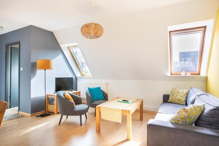 Gîte pour 4 personnes, avec terrasse et vue à Colmar