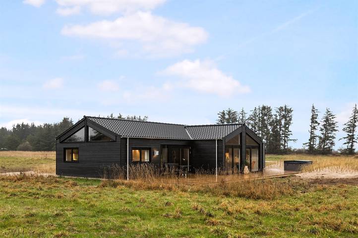 Ferieudlejning for 12 personer, med jacuzzi og sauna samt terrasse, husdyr tilladt i Skallerup Klit
