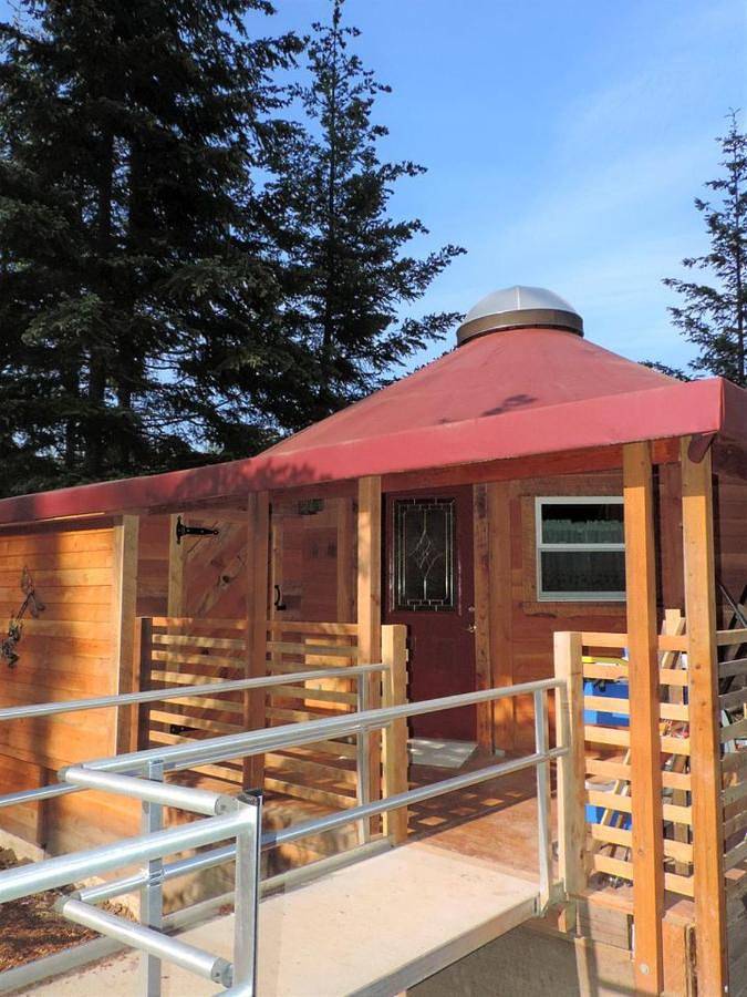 Camping voor 4 personen, met whirlpool en terras, met huisdier in Cascade Range