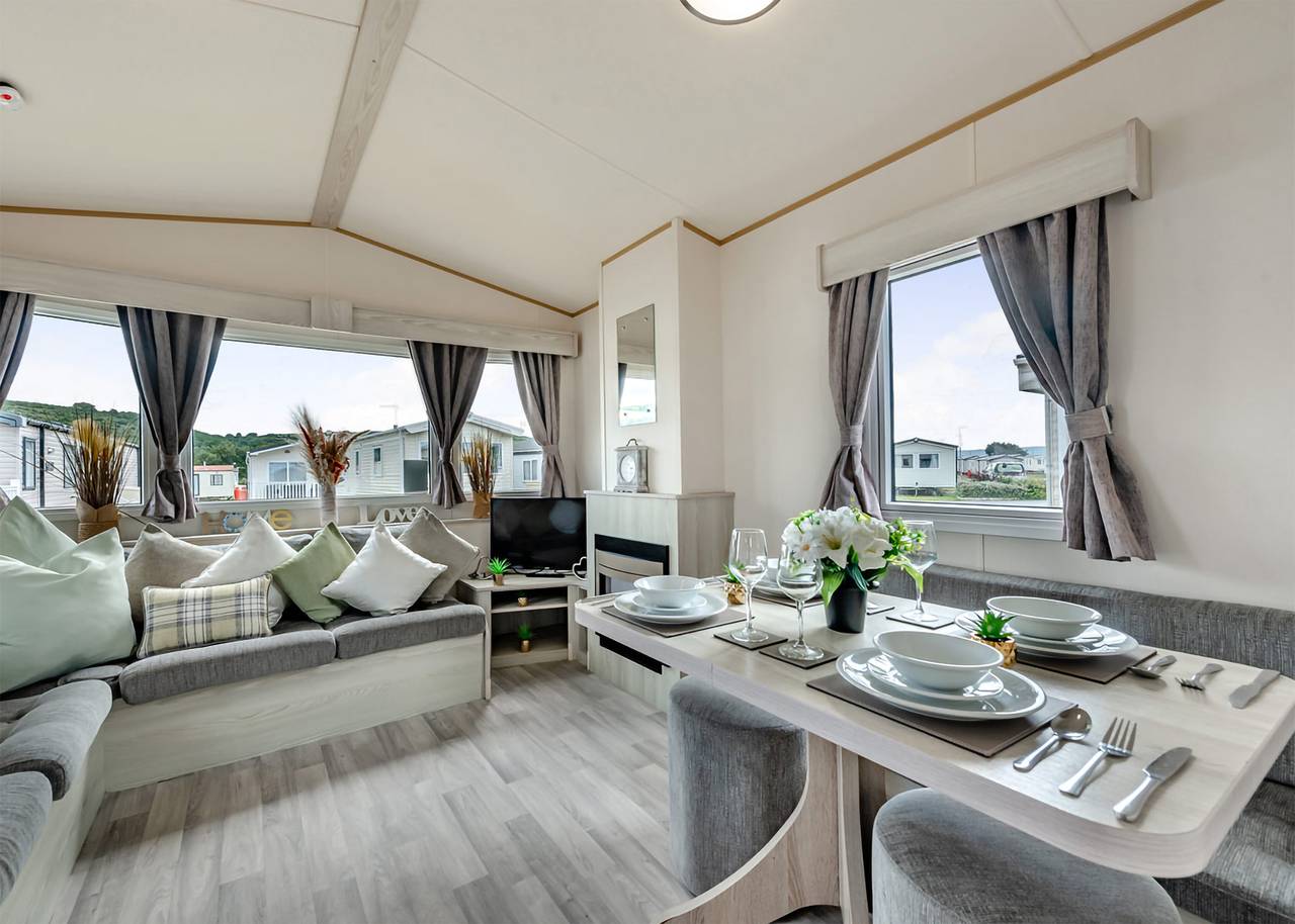 Bronze Caravan with parking in Skegness, Lincolnshire