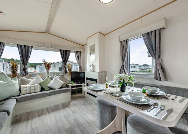 Bronze Caravan with parking in Skegness, Lincolnshire