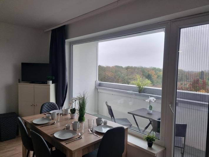 Ferienwohnung für 3 Personen, mit Balkon und Ausblick in Hattersheim am Main