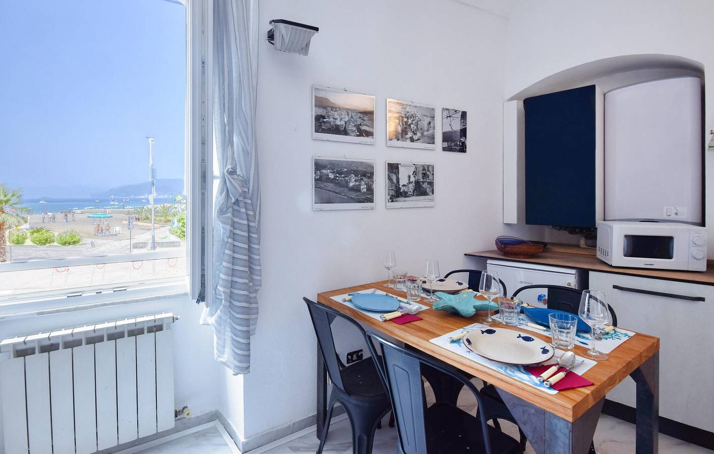 Appartement de vacances entier, Retraite avec vue sur la mer à 100 m de la plage in Sestri Levante (City), Sestri Levante