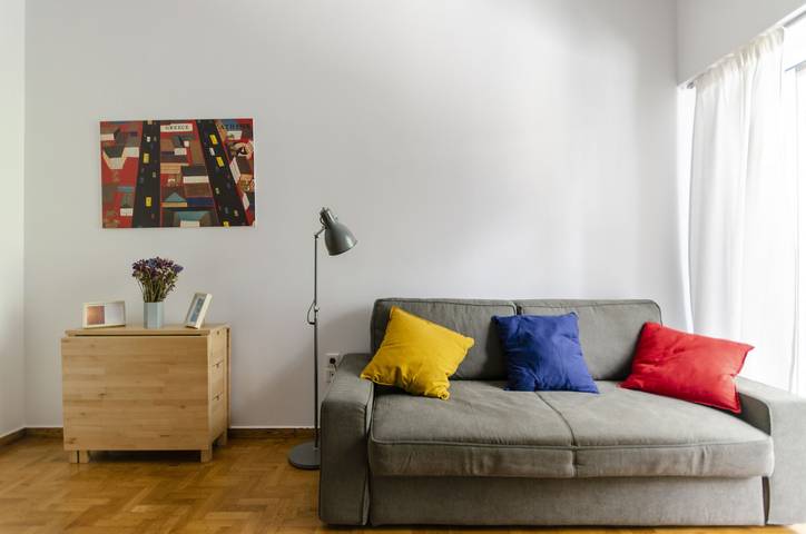 Entire apartment, - Colourful apartment under the in Central Section of Athens, Athens