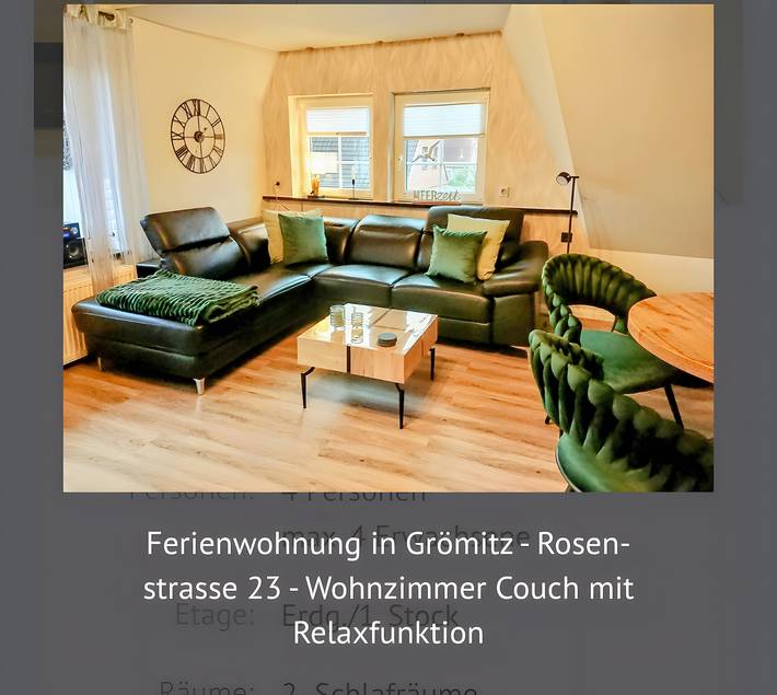 Apartamento inteiro, Apartamento 'A. Klumpp' com vista para o mar, varanda e Wi-Fi in Gromitz, Ostholstein