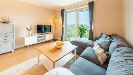 Ferienwohnung für 3 Personen, mit Sauna und Balkon, mit Haustier in Nordholz