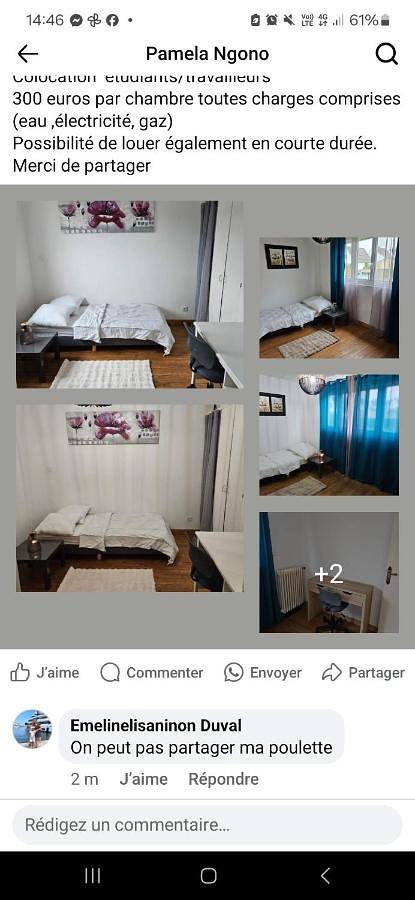 Small Double Room in Fécamp, Région du Havre
