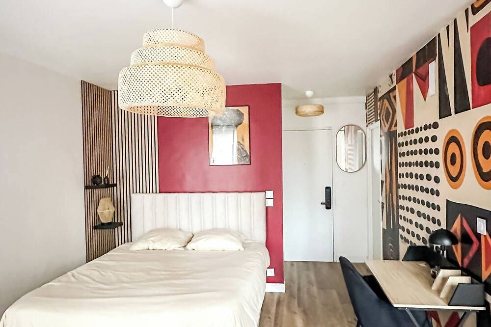Appartement entier, L'Ethnik Spot- studio cosy proche Paris et Stade de France - parking privé in Garges-lès-Gonesse, Val-d'Oise