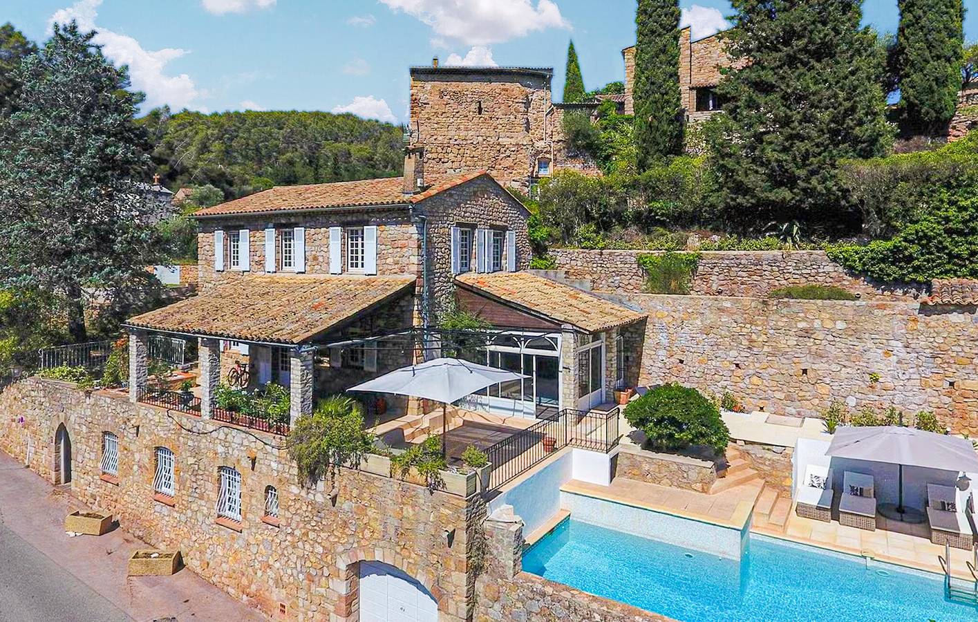 Ruhiger Rückzugsort am Fluss mit Pool, WLAN und Parkplatz – 200 m zum Fluss in Les Arcs (Var), Draguignan Region