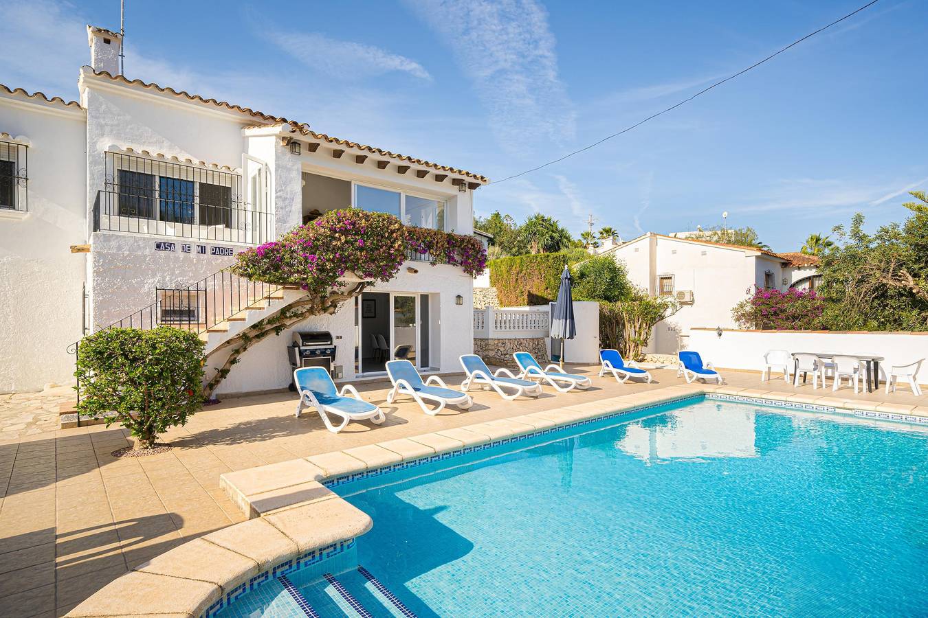 Villa "Casa de mi Padre" con vistas al mar, piscina, Wi-Fi y jardín in Benisa, Costa Blanca