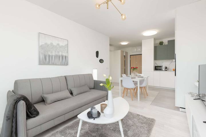 Apartament wakacyjny dla 4 osób, z Ogród w Łódź