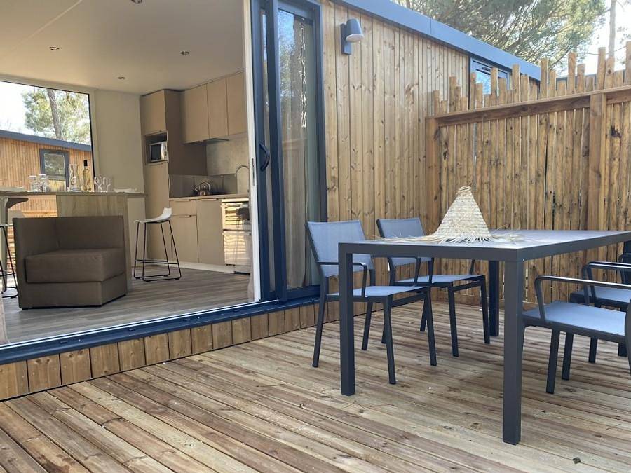 Sunêlia Domaine de Champé - Mobilheim 4 personen - Sunêlia Luxe Keywest 2 Schlafzimmer / 2 Bäder/34m2 in Bussang, Regionaler Naturpark Belchen der Vogesen