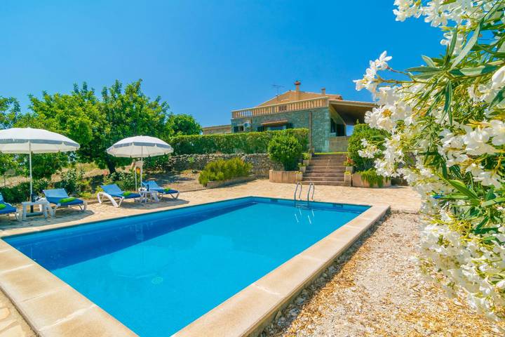 Cantabou Sa Coma D'Inca - Ferienhaus mit privaten Pool in Moscari. Wifi gratis in Selva, Mallorca Inselmitte
