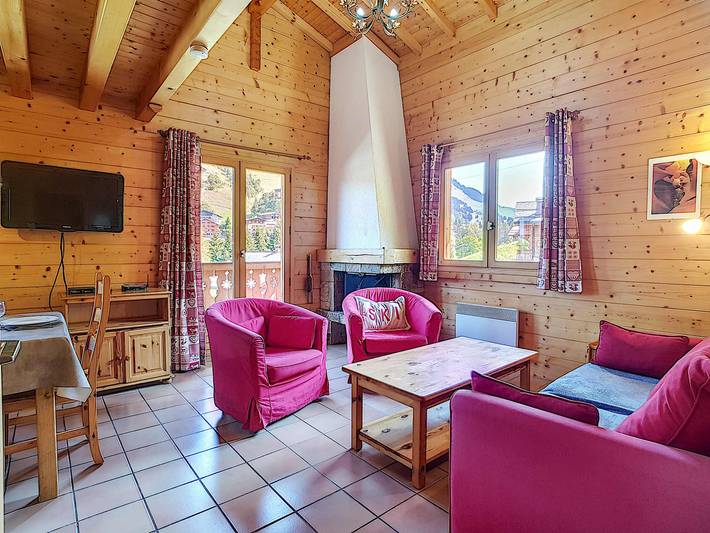 Chalet pour 6 personnes, avec Balcon ainsi que Terrasse et Vue à La Clusaz