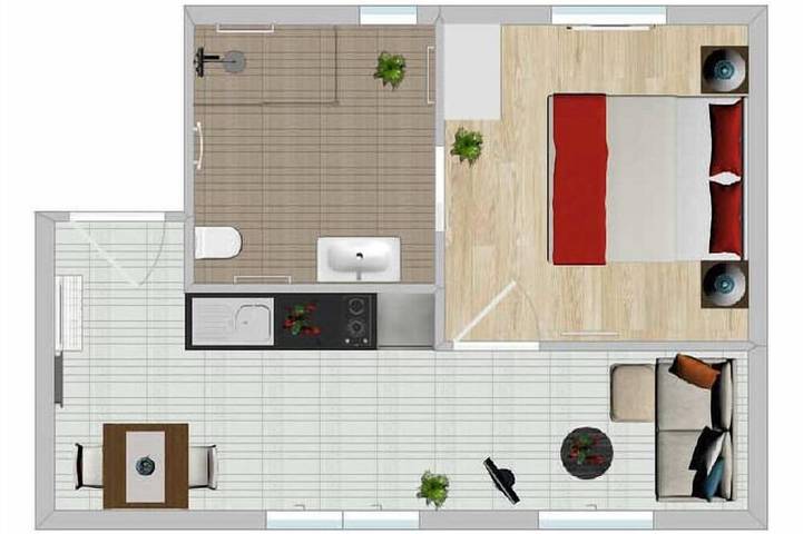 Ferienwohnung für 2 Personen, mit Garten, mit Haustier - 1