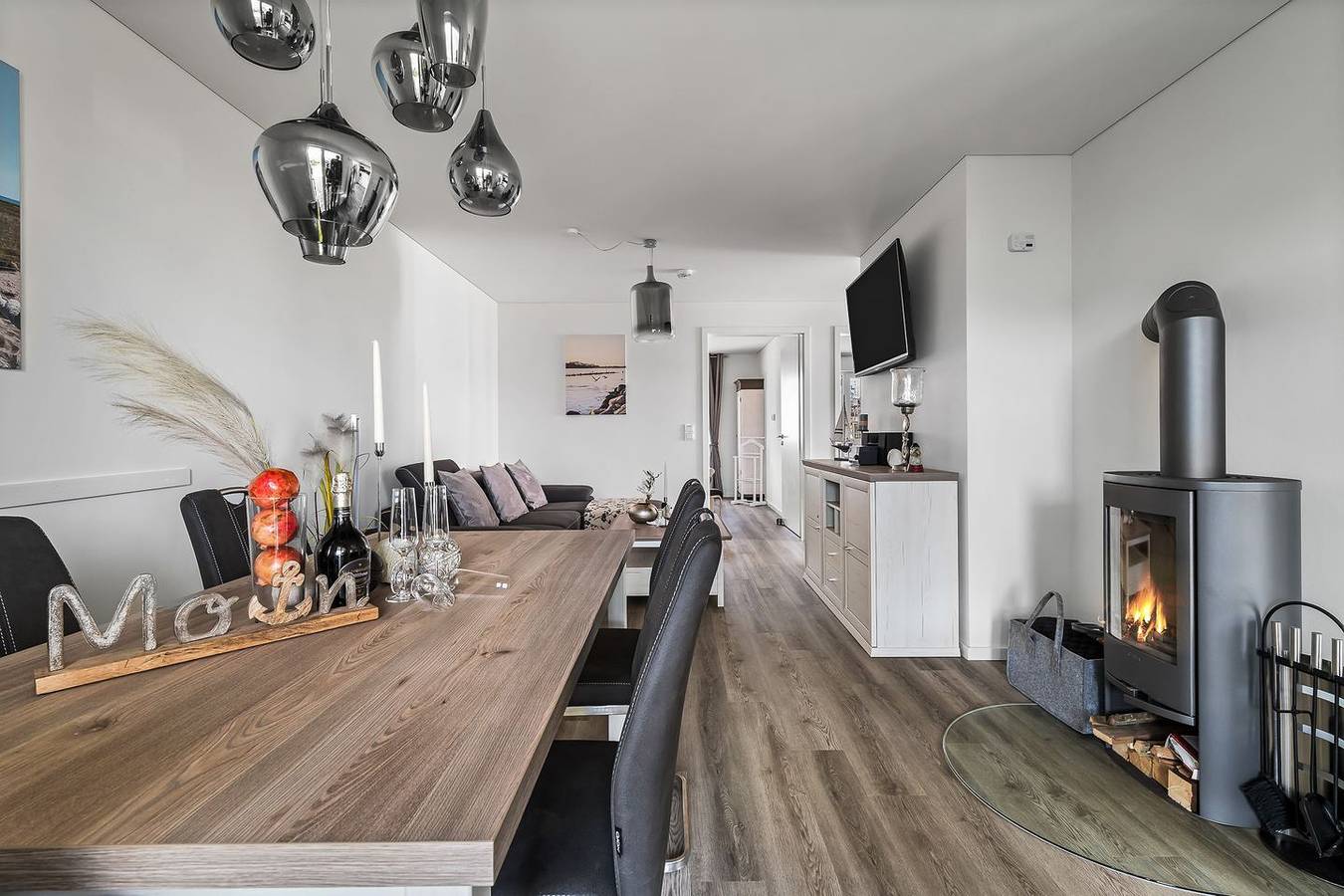 Ganze Wohnung, Krosse Krabbe - barrierearm, Infrarot-Sauna, Kamin, Terrasse, E-Ladesäule in Olpenitz, Kappeln