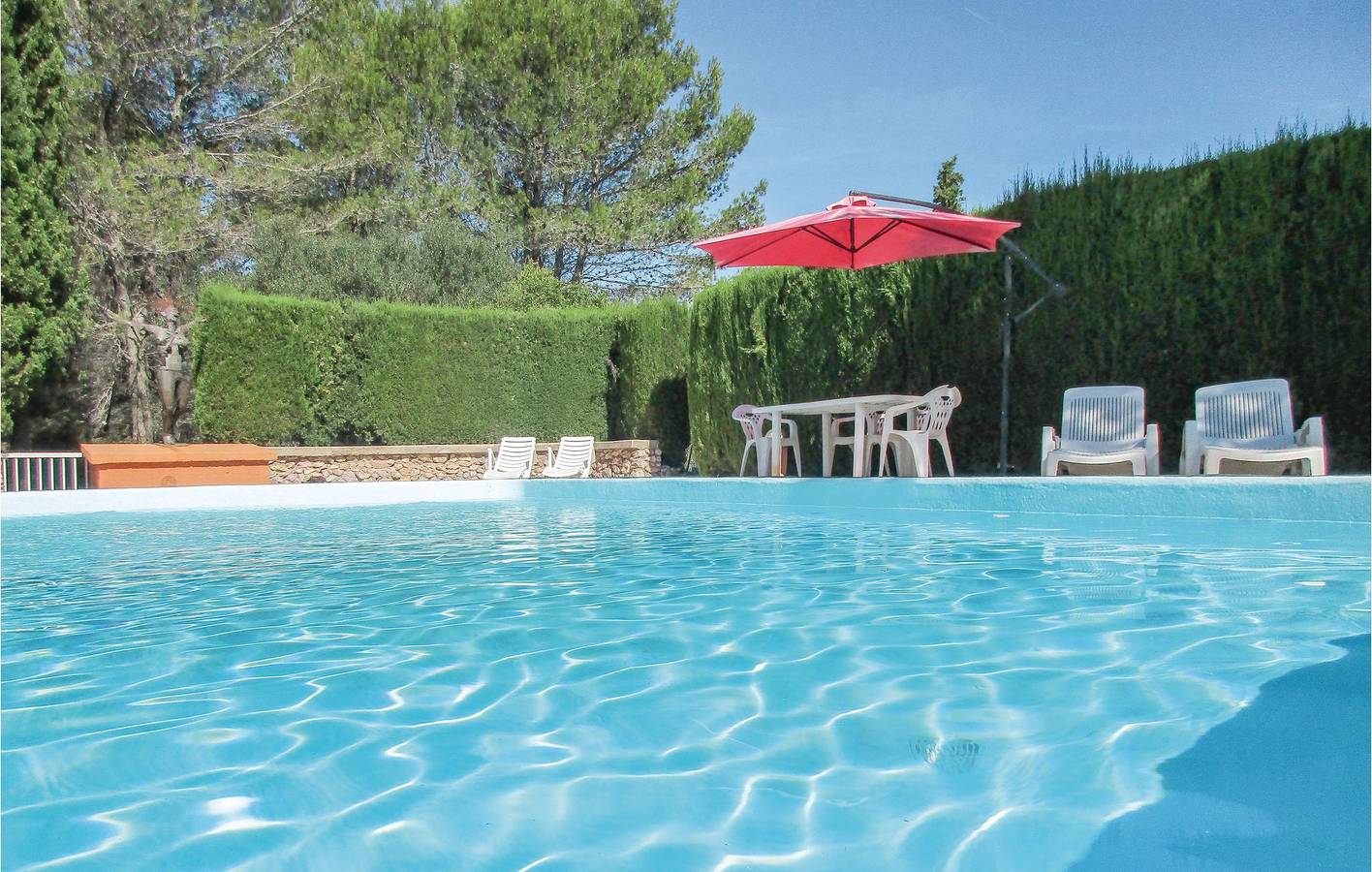 Appartement am Pool bei Creissan (2km) in Puisserguier, Mittelmeerküste (Frankreich)