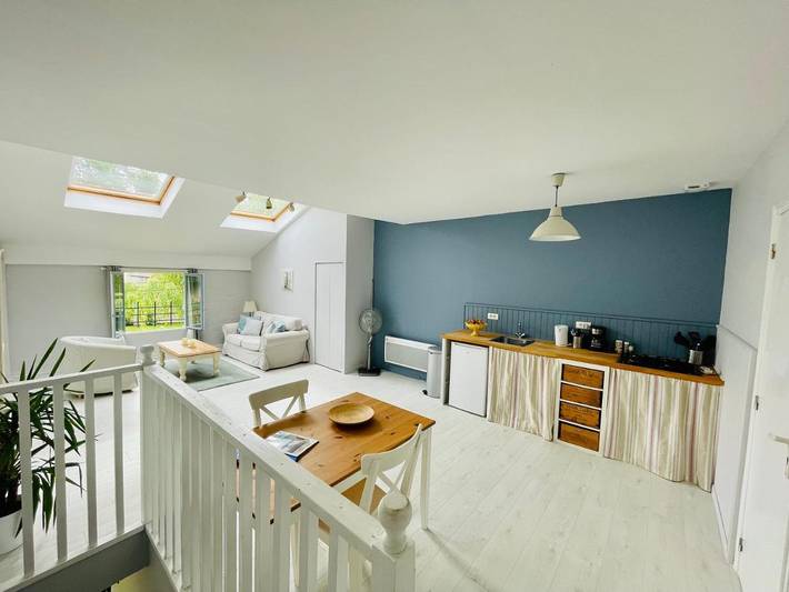 Appartement de vacances pour 2 personnes, avec Terrasse ainsi que Jardin et Piscine